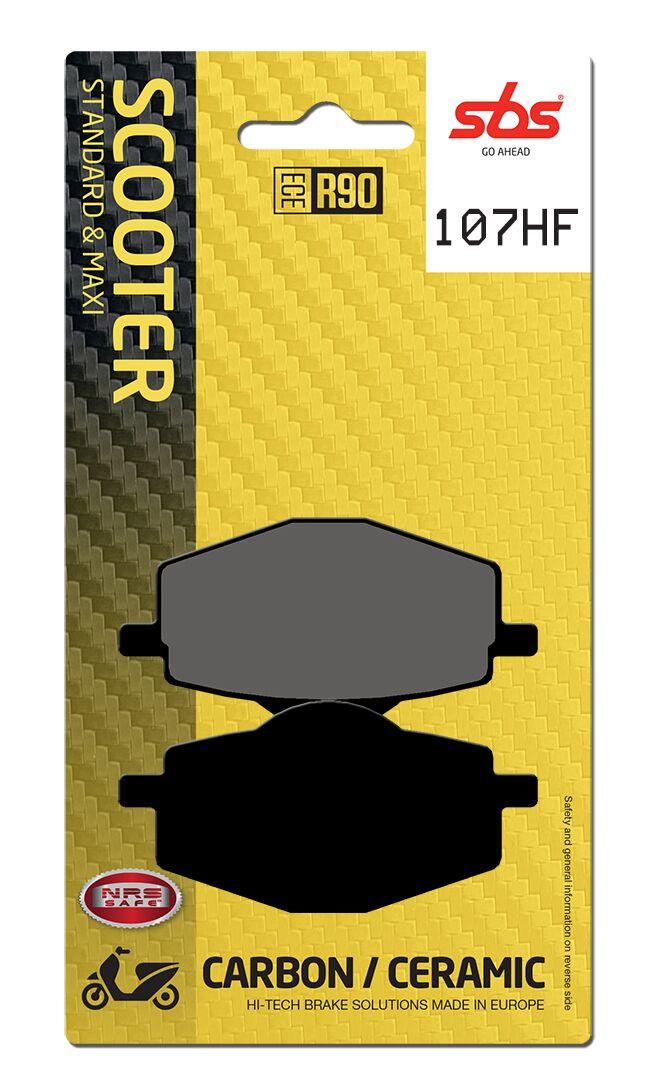 Sbs 107Hf - Hf Street Ceramic Organic Rear Brake Pads For Malaguti Centro 125 I.e. 2008-2011