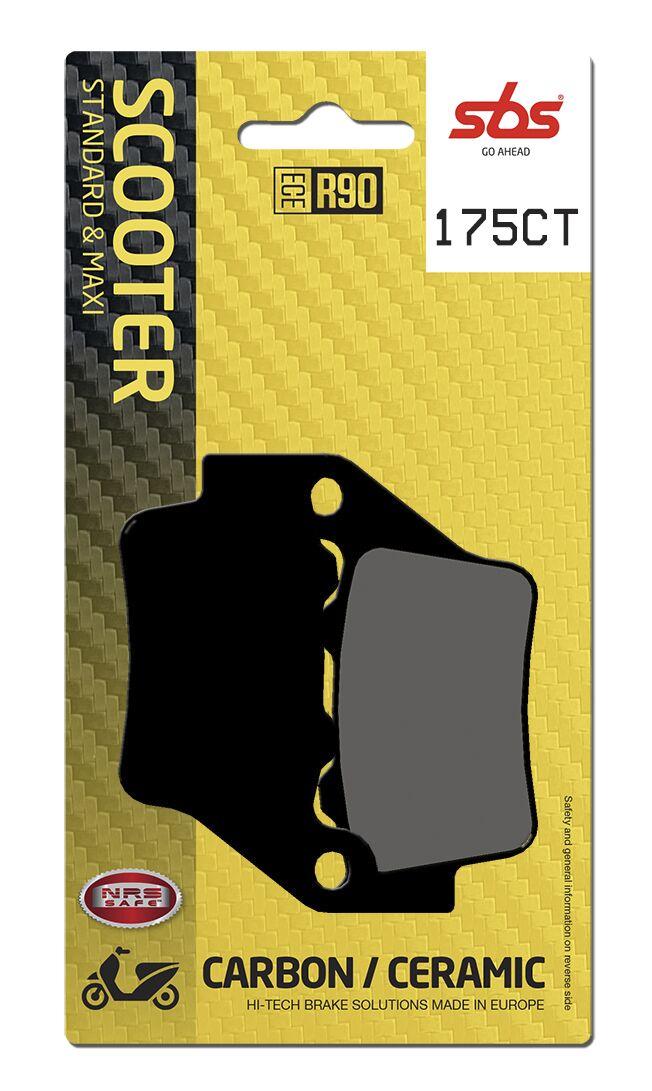 175CT - SBS Carbon Tech Organic Rear Brake Pads For BMW C1 125 2000-2003