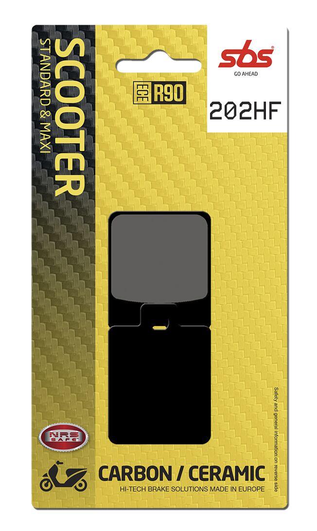 202HF - SBS HF Street Ceramic Organic Front Brake Pads For Vespa ET2 50 1997-2005