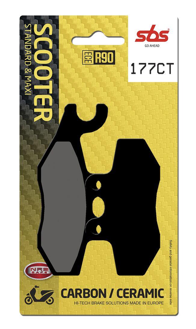 Sbs 177Ct - Carbon Tech Organic Front Brake Pads For Vespa 946 125 2014-2015