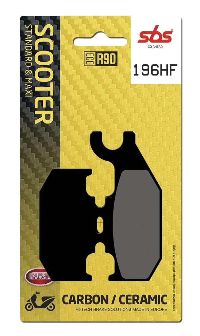 Sbs 196Hf - Hf Street Ceramic Organic Rear Brake Pads For Benelli Caffenero 250 2008-2014