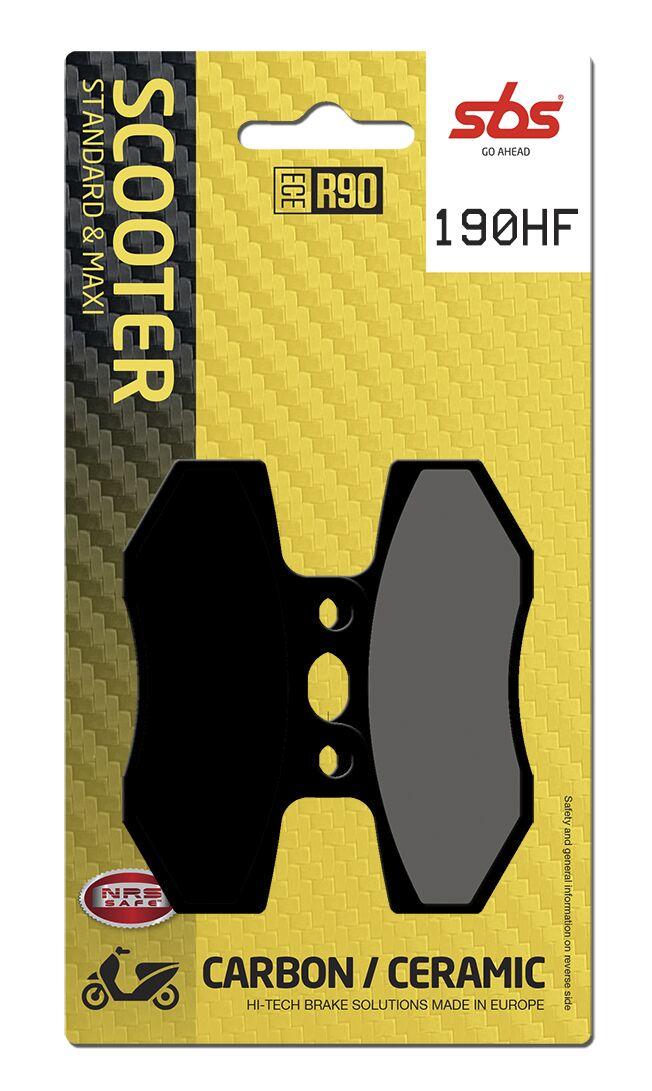 190HF - SBS HF Street Ceramic Organic Front Brake Pads For MBK Flame X 125 2005-2012