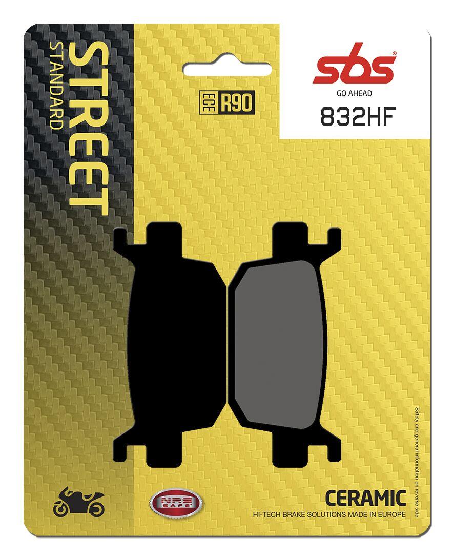 832HF - SBS HF Street Ceramic Organic Rear Brake Pads For Benelli 402S 2018