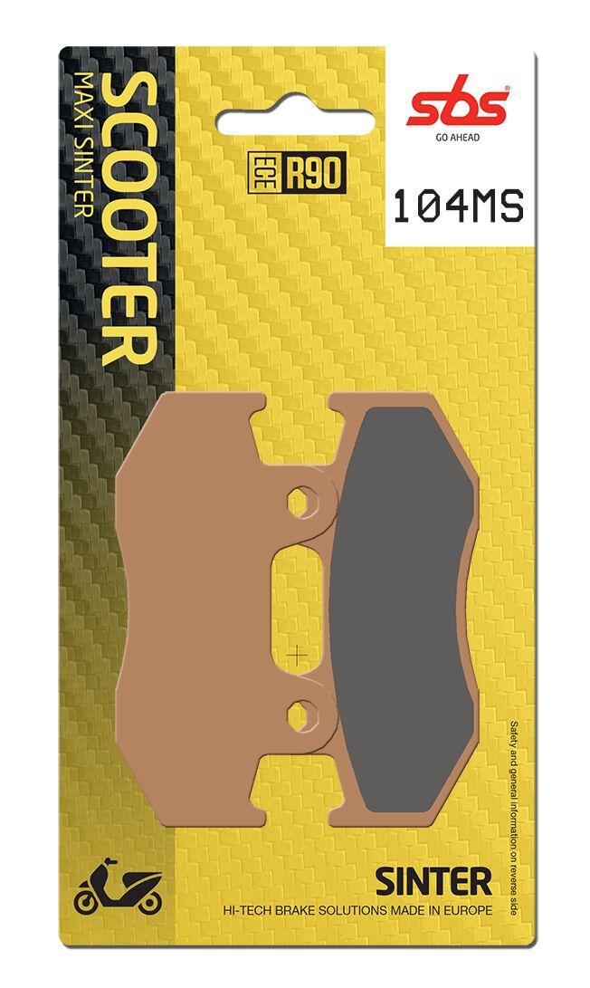 104MS - SBS MS Maxi Sintered Rear Brake Pads For Suzuki AN 250 1998-2003