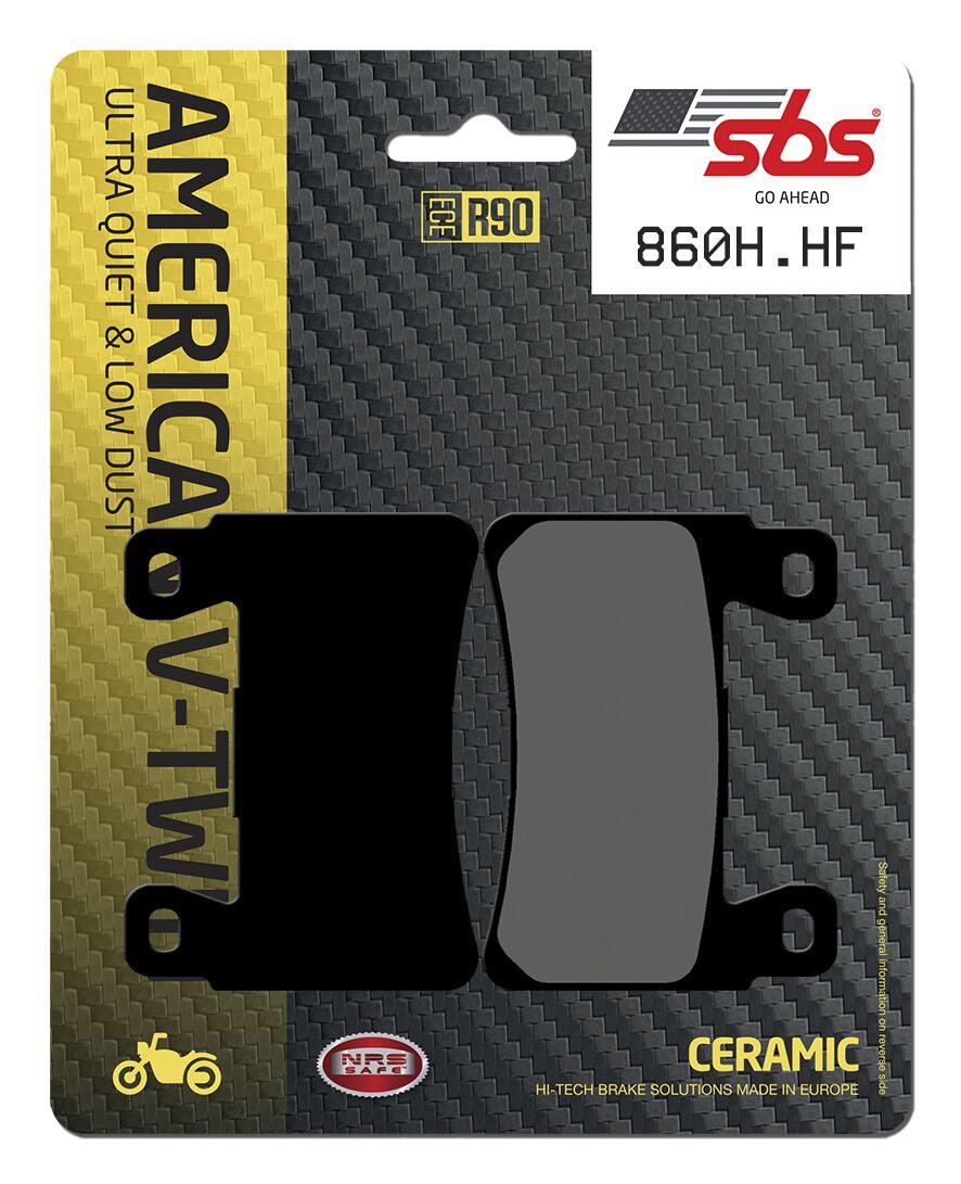 860H.HF - SBS HHF Street Ceramic Organic Front Brake Pads For Harley Davidson FLDE 1750 2018-2019
