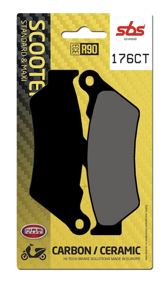 176CT - SBS Carbon Tech Organic Front Brake Pads For BMW C1 125 2000-2003