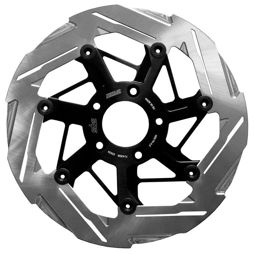 7143DR - SBS Kodlin Brake Disc For Harley Davidson FXDR1868 2019 - Black/Silver Front