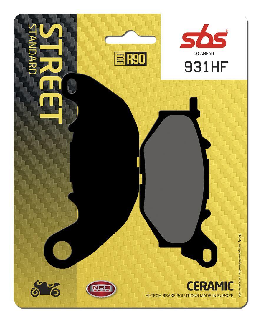 931HF - SBS Carbon Tech Organic Front Brake Pads For Yamaha MT-03 2016-2022