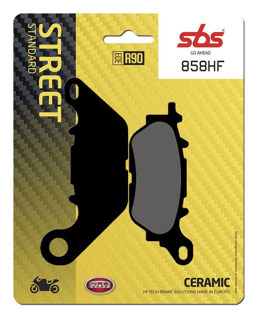 858HF - SBS HF Street Ceramic Organic Front Brake Pads For Yamaha T 135 2008-2011
