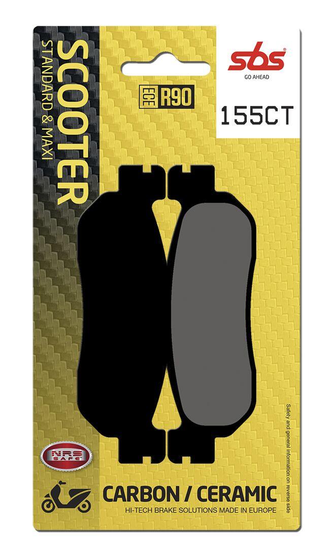Sbs 155Ct - Carbon Tech Organic Rear Brake Pads For Yamaha Vp 250 2007-2009