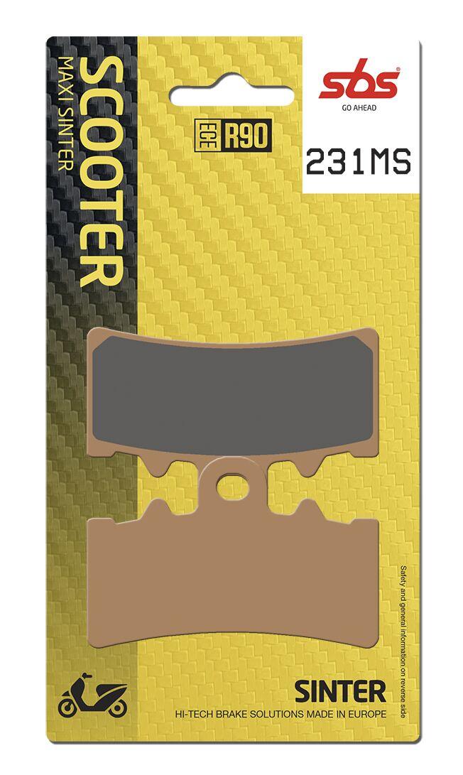 231MS - SBS MS Maxi Sintered Brake Pads For BMW C 400 GT 2019-2024