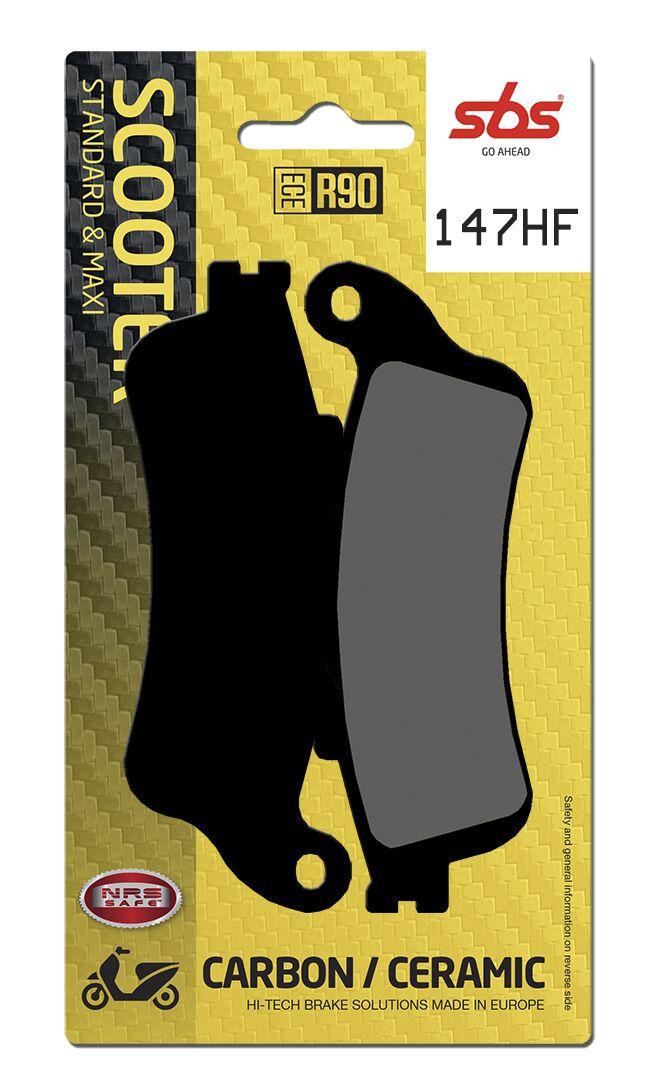 147HF - SBS HF Street Ceramic Organic Front Brake Pads For Honda FES 125 1998-2006