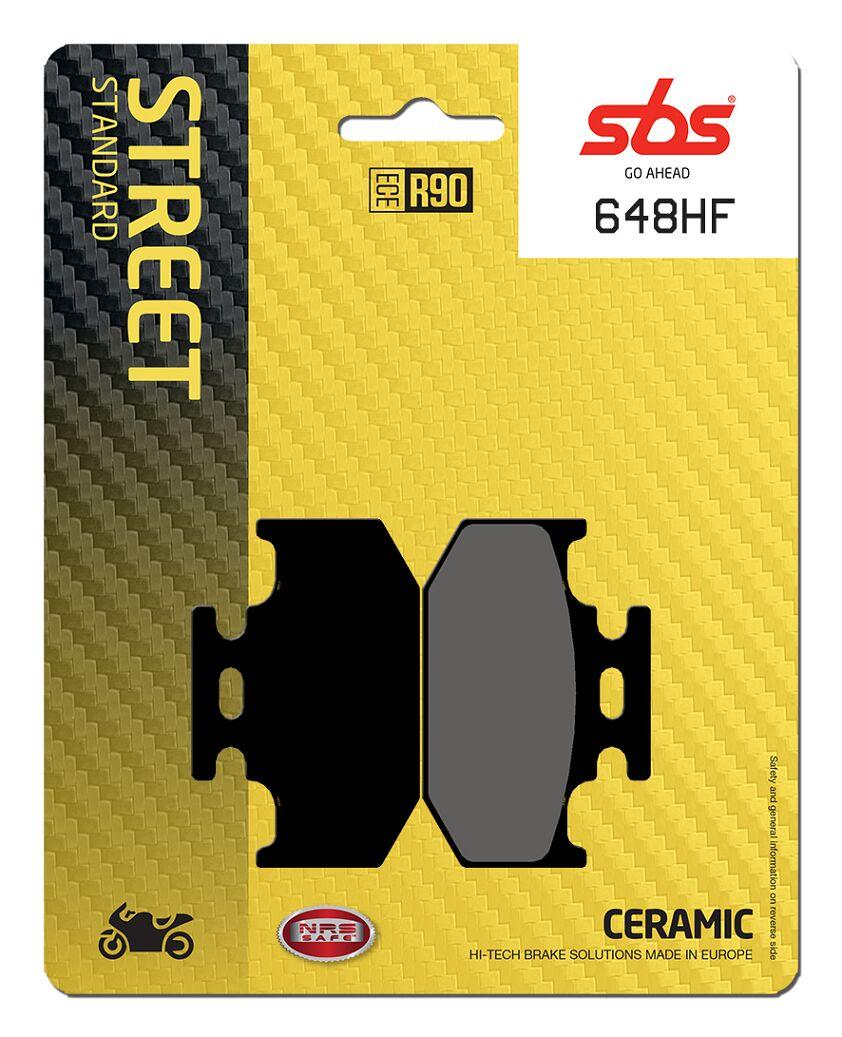 648HF - SBS HF Street Ceramic Organic Rear Brake Pads For Suzuki DR350 1990-1998