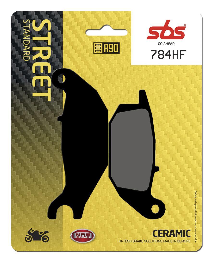 784HF - SBS HF Street Ceramic Organic Rear Brake Pads For Honda CBR 125 R 2004-2010