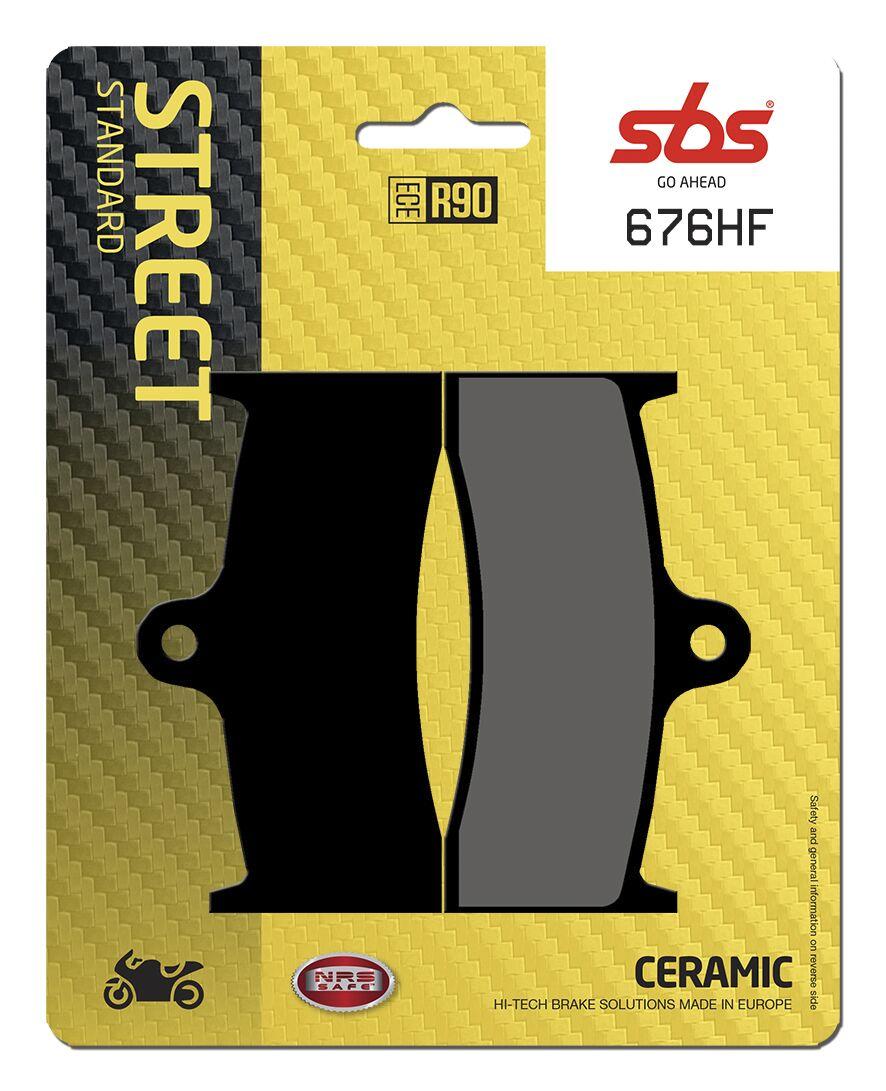 676HF - SBS Carbon Tech Organic Front Brake Pads For Mv Agusta Brutale 910 R 2006-2008