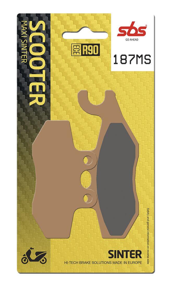 Sbs 187Ms - Ms Maxi Sintered Rear Brake Pads For Piaggio Beverly 300 I.e. 2011-2019