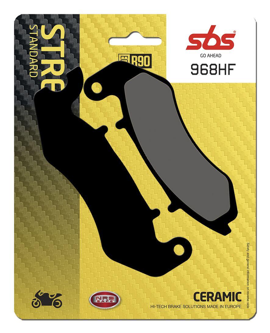 968HF - SBS HF Street Ceramic Organic Front Brake Pads For Benelli BN125 CBS 2018-2019