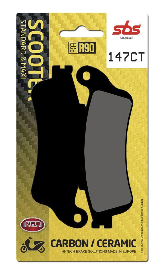 147CT - SBS Carbon Tech Organic Front Brake Pads For Honda FES 125 1998-2006
