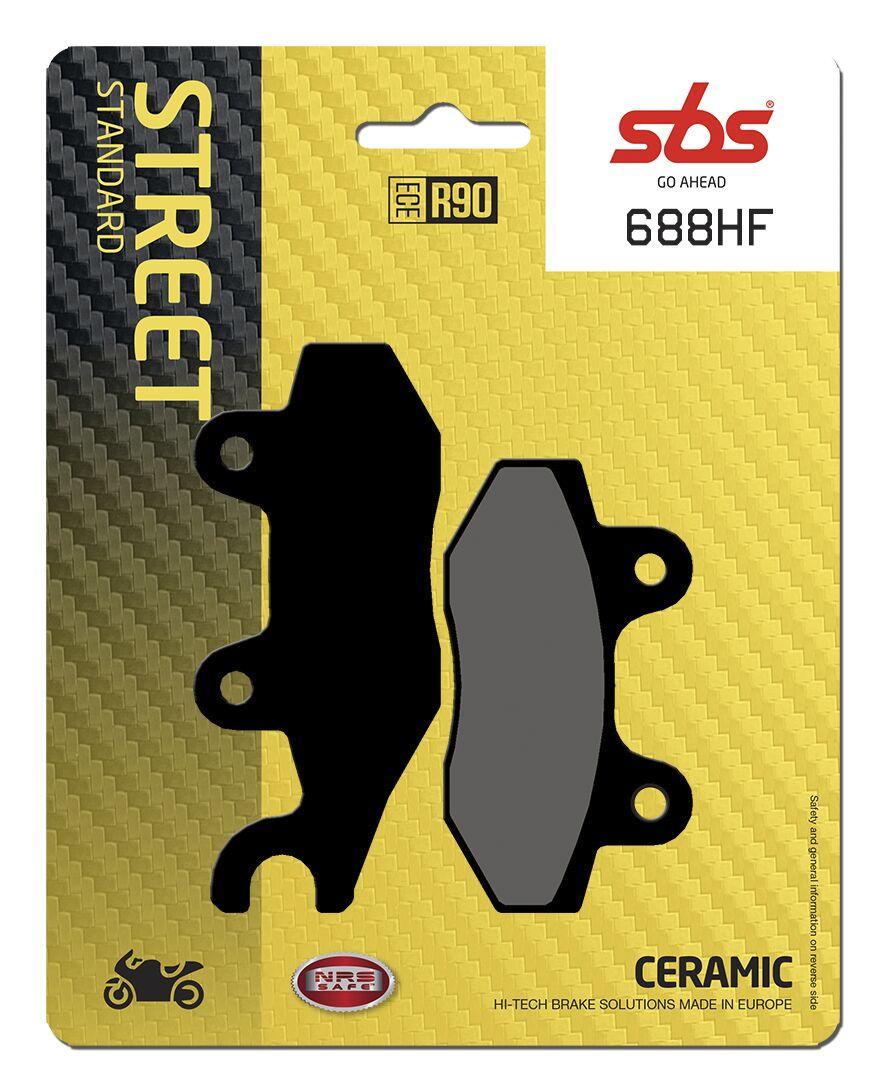 688HF - SBS HF Street Ceramic Organic Front Brake Pads For Honda CBF 250 2004-2007