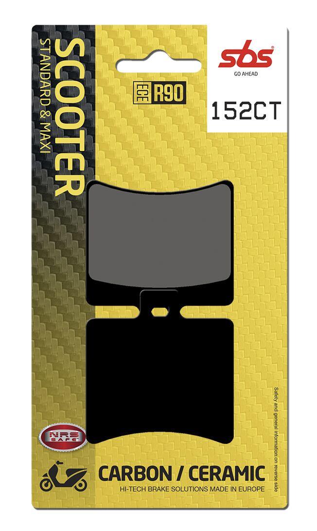 152CT - SBS Carbon Tech Organic Rear Brake Pads For Aprilia Atlantic 125 2003-2009