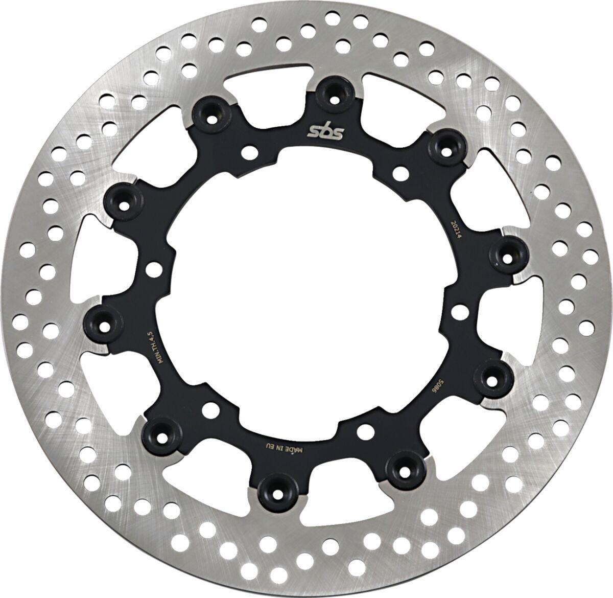 5086 - SBS Front Brake Disc For Yamaha BT 1100 2002-2006 - Black/Silver