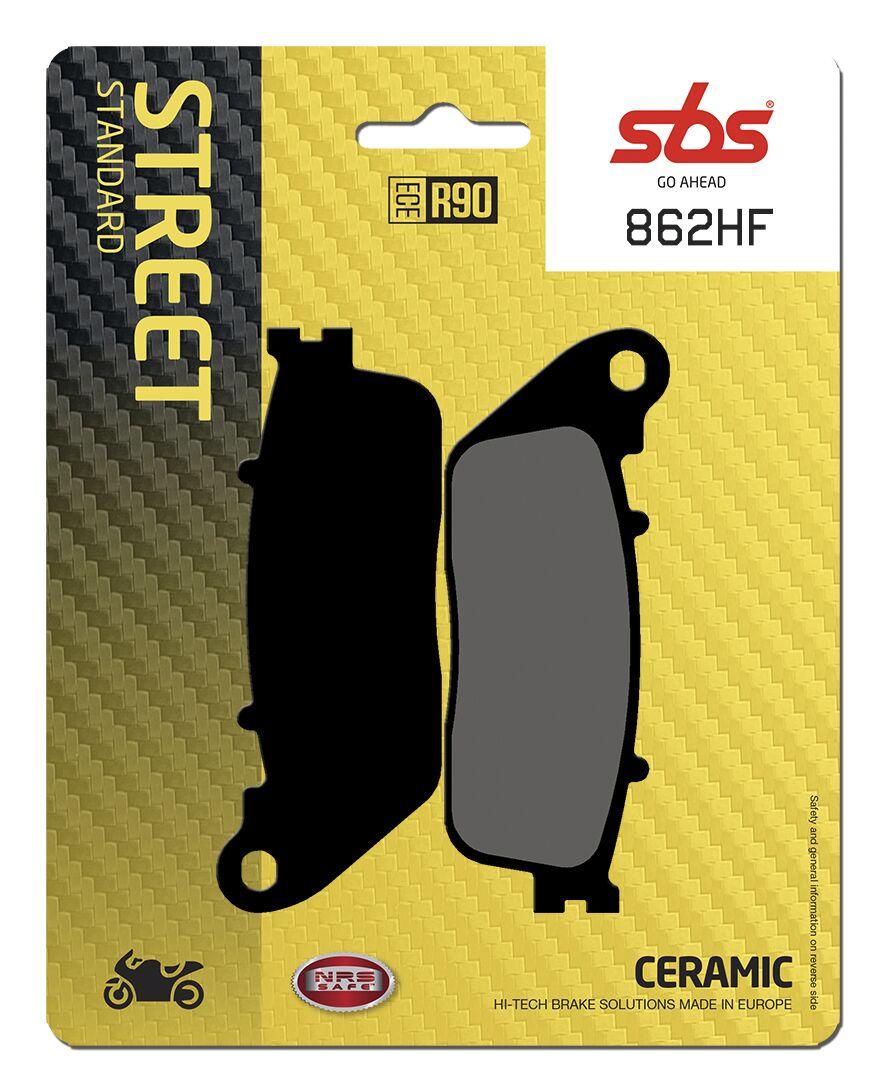 862HF - SBS HF Street Ceramic Organic Rear Brake Pads For Honda CB1000R 2008-2017