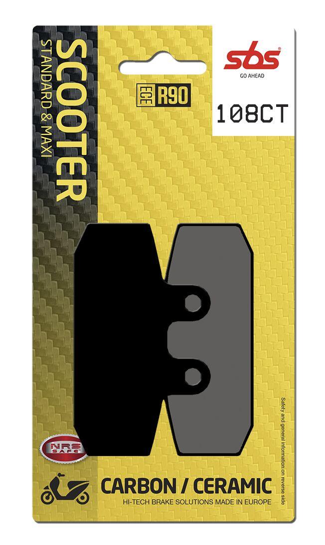 108CT - SBS Carbon Tech Organic Front Left Brake Pads For Aprilia Atlantic 500 2002-2005