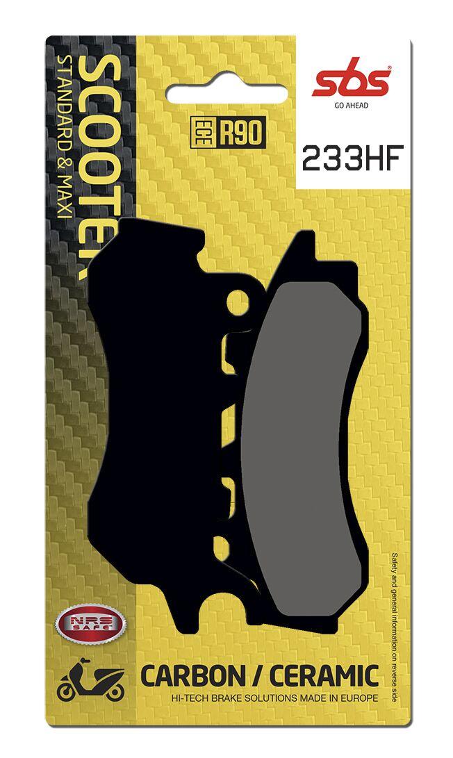 233HF - SBS HF Street Ceramic Organic Front Brake Pads For Honda ADV 150 2021