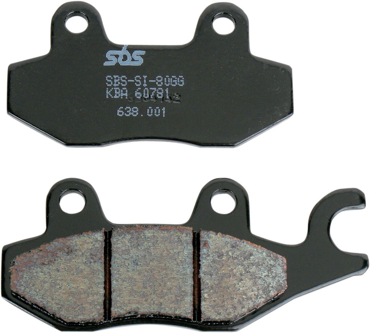 638LS - SBS LS Street Excel Sintered Rear Brake Pads For Kawasaki BN125 2000-2007