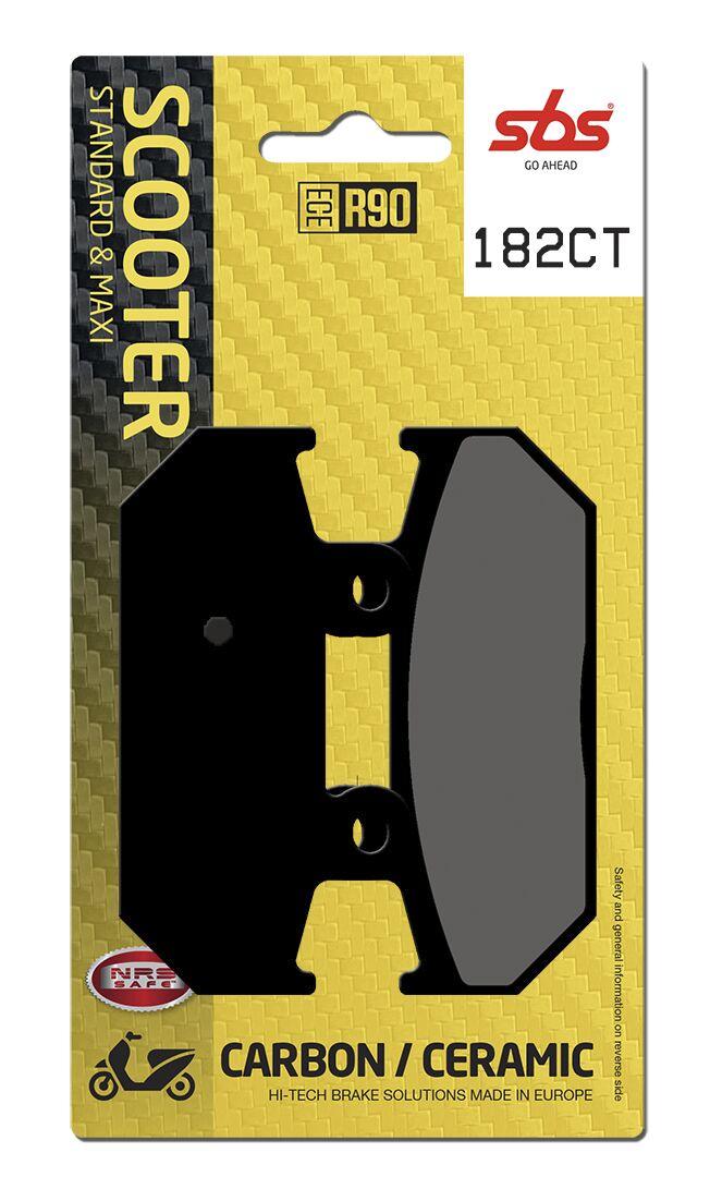 182CT - SBS Carbon Tech Organic Rear Brake Pads For Suzuki AN 400 2007-2009