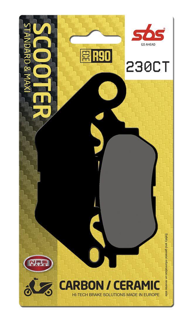 230CT - SBS Carbon Tech Organic Rear Brake Pads For Yamaha MW 300 2020-2022