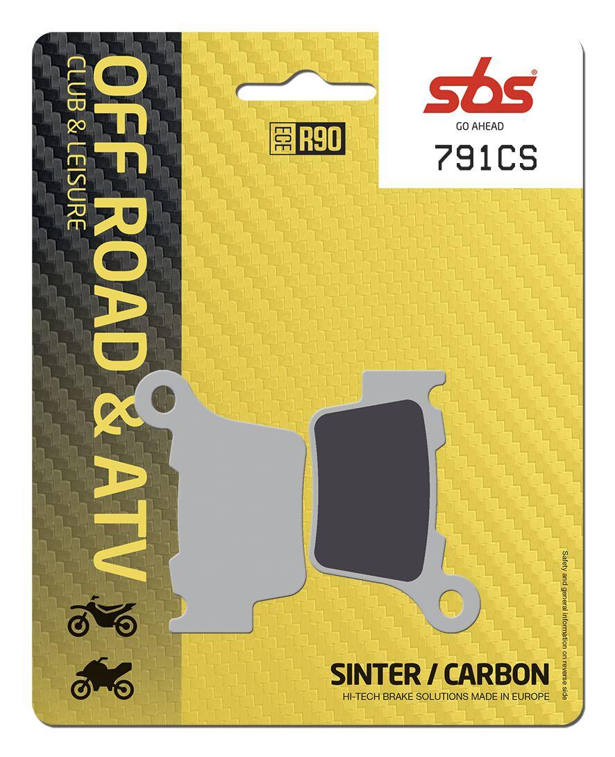 791CS - SBS CS Carbon Rear Brake Pads For Husqvarna CR125 2005-2013