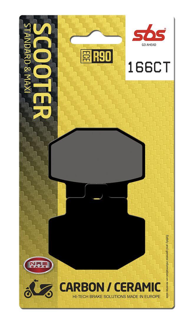 Sbs 166Ct - Carbon Tech Organic Rear Brake Pads For Vespa 946 125 2014-2015