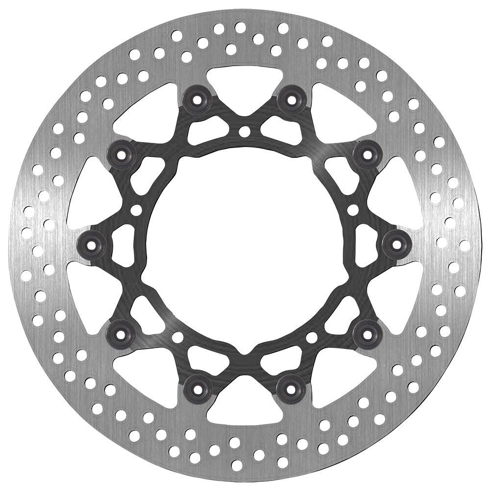 Sbs Black/Silver 5107 - Stainless Steel Front Brake Disc For Yamaha Fz8 N 2010-2014