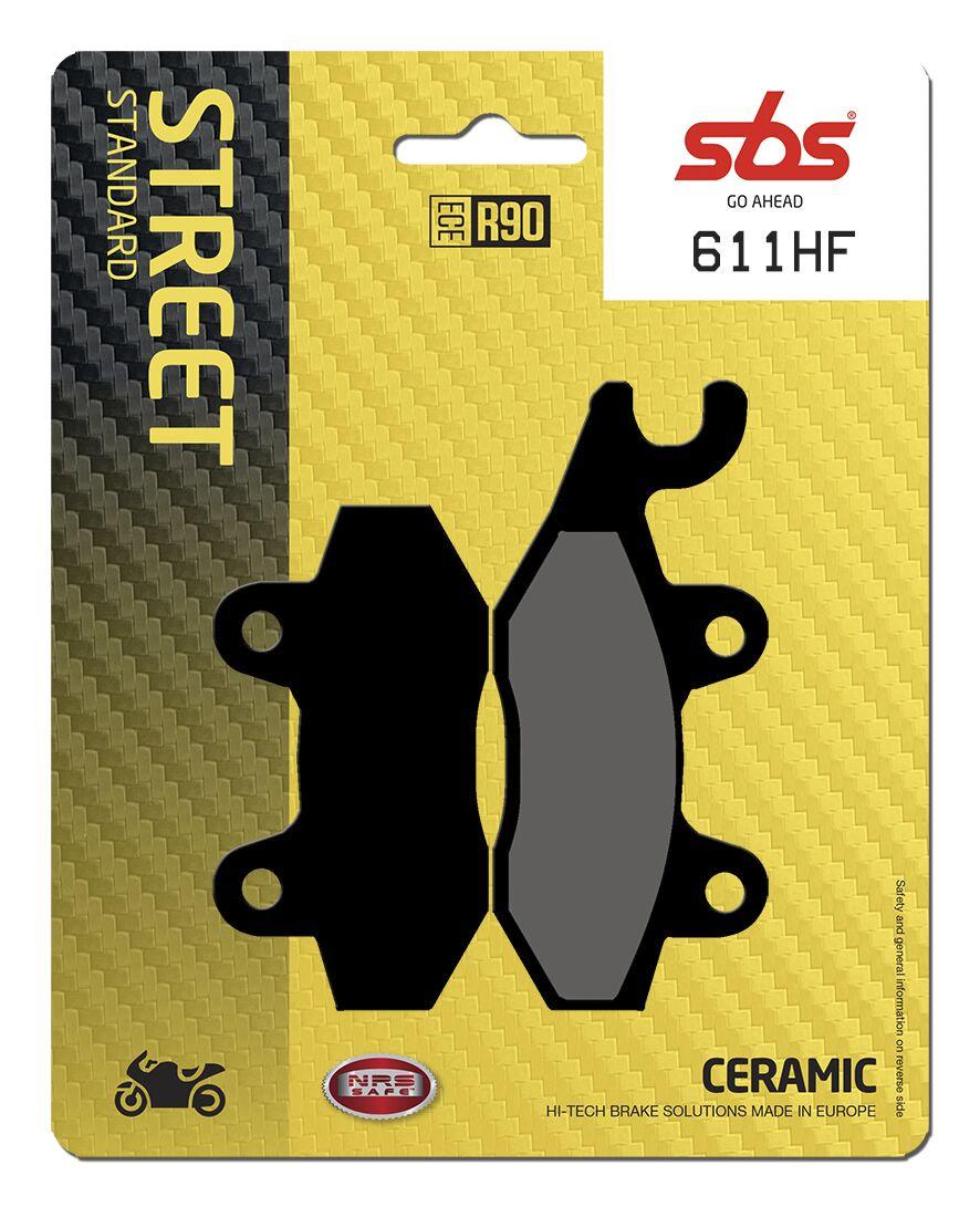 611HF - SBS HF Street Ceramic Organic Rear Brake Pads For Triumph America 800 2002-2006