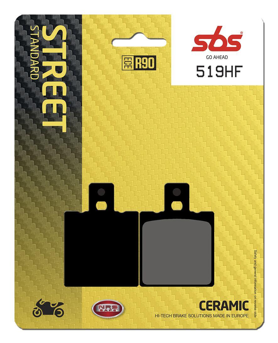 519HF - SBS HF Street Ceramic Organic Rear Brake Pads For Laverda 650 Black Strike 1998-1999