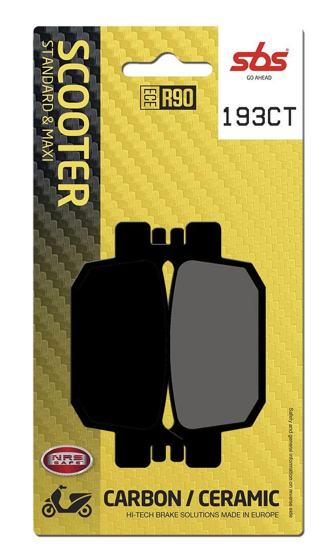 193CT - SBS Carbon Tech Organic Rear Brake Pads For Honda ADV 350 2022-2024