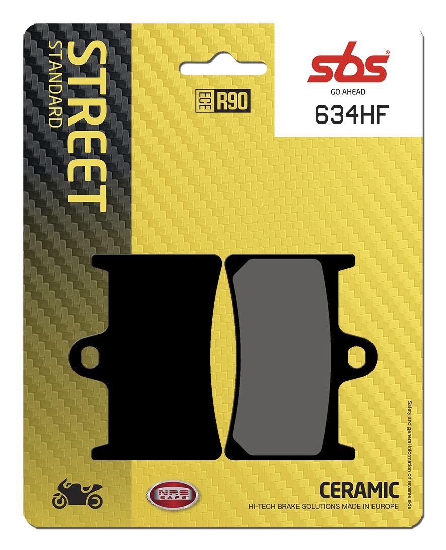 634HF - SBS HF Street Ceramic Organic Front Brake Pads For Yamaha BT 1100 2002-2006
