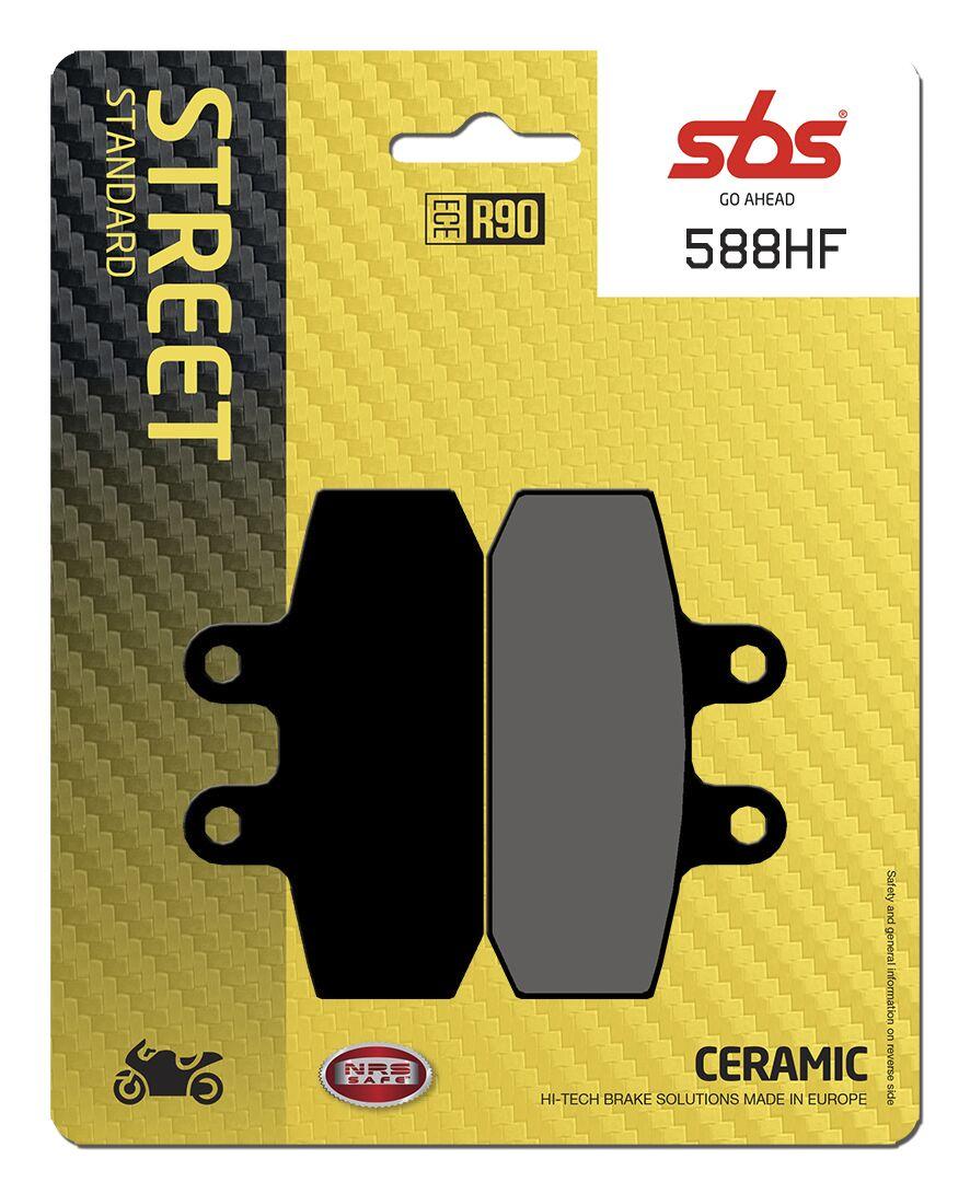 588HF - SBS HF Street Ceramic Organic Front Brake Pads For Honda CA 125 1997-2000