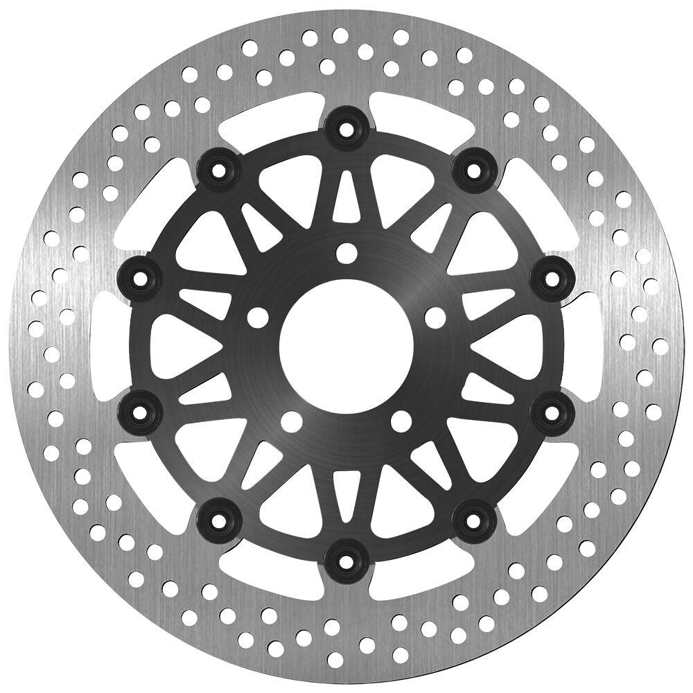 5032 - SBS Stainless Steel Front Right Brake Disc For Suzuki GS 500 E 1989-2007 - Black/Silver