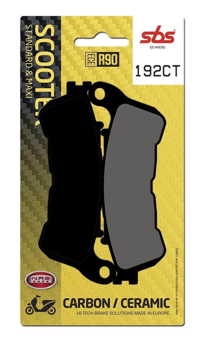 192CT - SBS Carbon Tech Organic Front Brake Pads For Honda FES 125 2007-2011