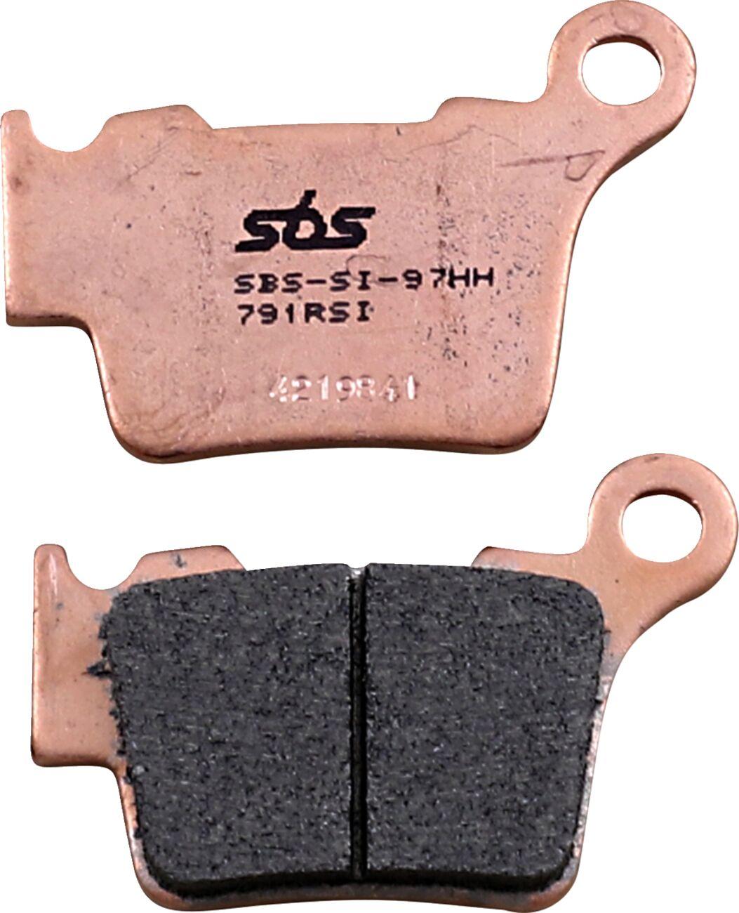 Sbs 791Rsi - Rsi Sintered Rear Brake Pads For Husqvarna Cr125 2005-2013