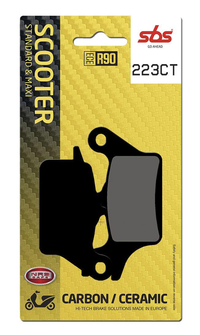 223CT - SBS Carbon Tech Organic Front Right Brake Pads For Yamaha MW 125 2014-2016