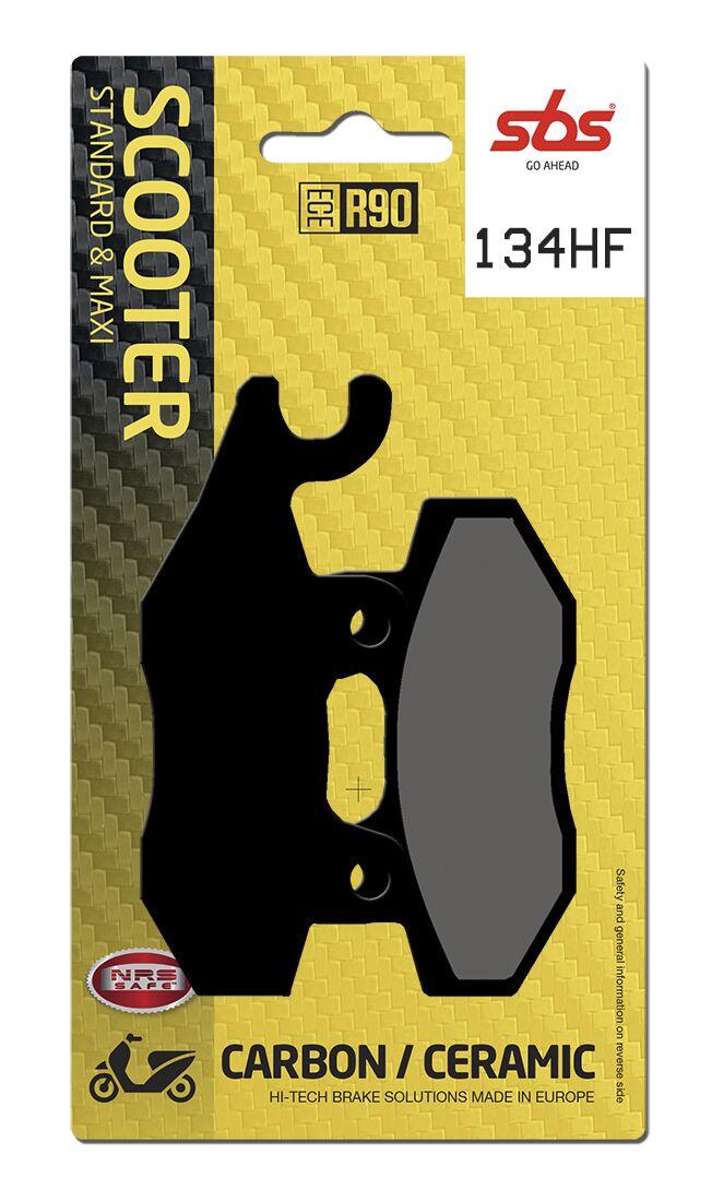 134HF - SBS HF Street Ceramic Organic Front Right Brake Pads For Suzuki AN 400 2007-2009