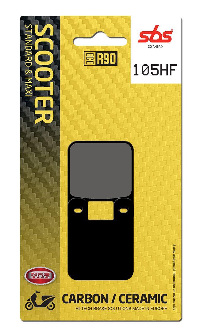 Sbs 105Hf - Hf Street Ceramic Organic Front Brake Pads For Derbi Atlantis 100 2004-2006