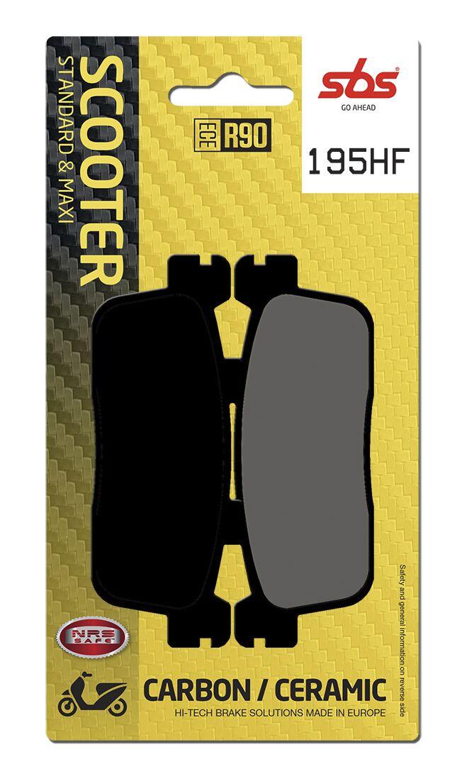 195HF - SBS HF Street Ceramic Organic Rear Brake Pads For Kymco K-XCT 125 I 2013-2014