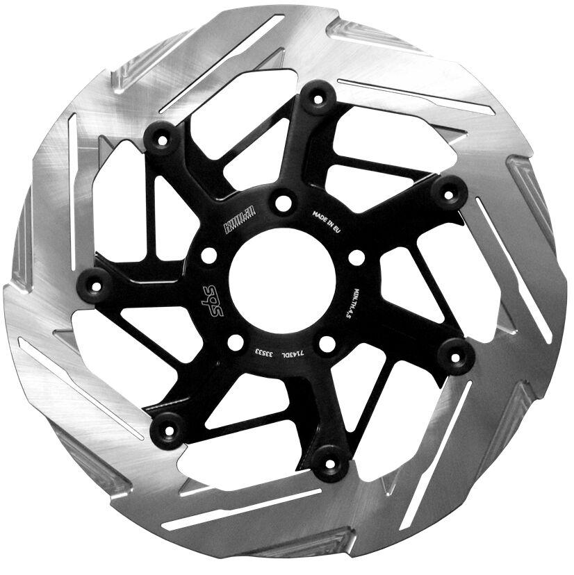7143DL - SBS Kodlin Brake Disc For Harley Davidson FLDE 1750 2018-2020 - Black/Silver Front