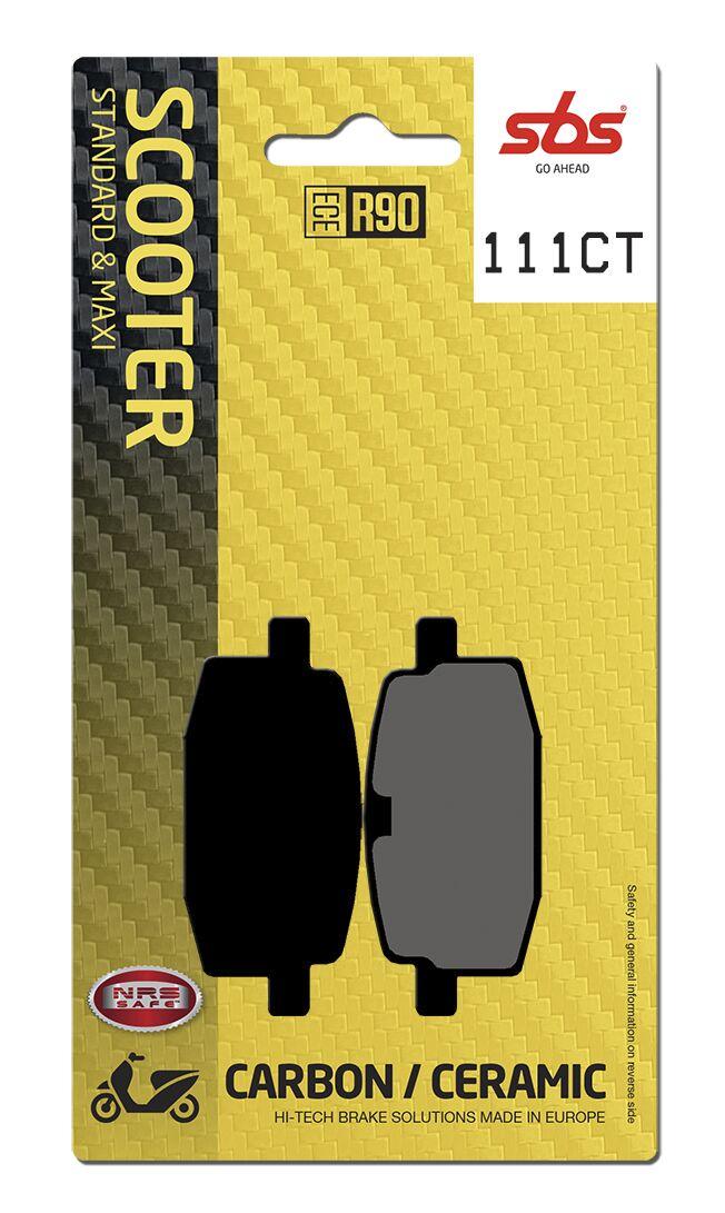 111CT - SBS Carbon Tech Organic Front Brake Pads For MBK Booster 100 1999-2002