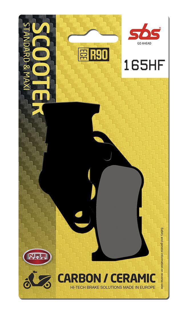 165HF - SBS HF Street Ceramic Organic Front Brake Pads For Yamaha CV 50 2003-2007