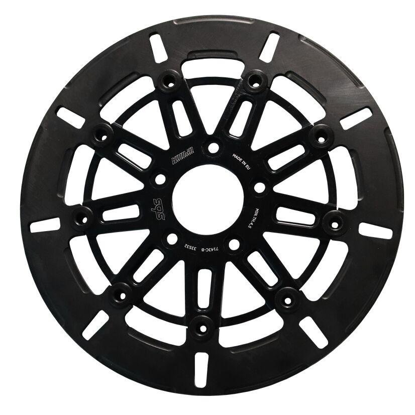7143C-B - SBS Kodlin Brake Disc For Harley Davidson FLDE 1750 2018-2020 - Black Front